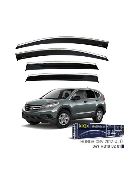 Niken Honda Crv Kromlu Cam Rüzgarlığı 4lü Set 2012 2018