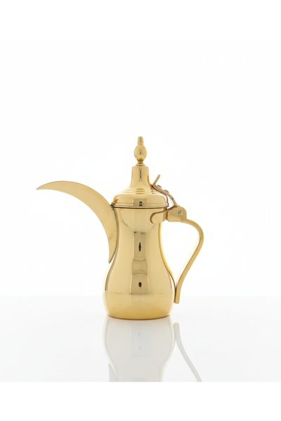 SQUALO دلة قهوة ذهبية ستانلس 0.53 لتر للضيافة