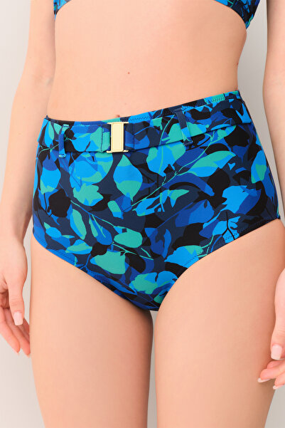 SUWEN Bluebell Ψηλόμεσο Σλιπ Μπικίνι που Συγκρατεί τη Σιλουέτα