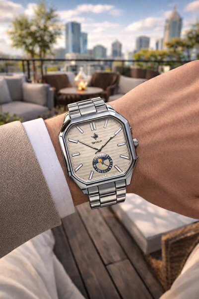 S.POLO Original New Season Square Model Men's Wrist Watch