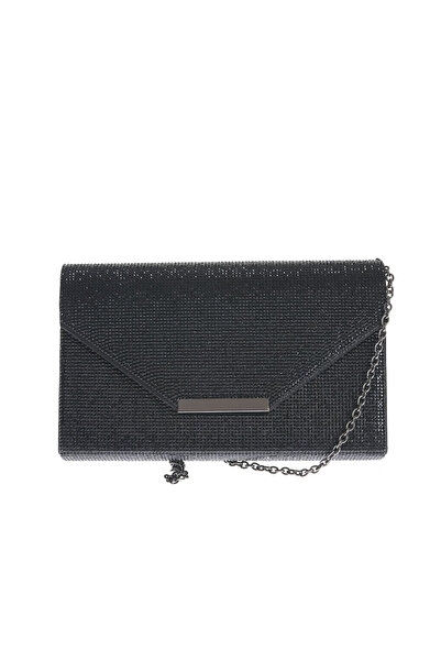 Meli Melo Paris Plic elegant de seara cu strasuri negre