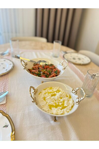 PONCİKPAZAR Deep 2-Piece Salad Bowl Porcelain