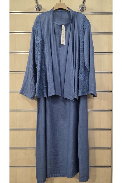 Park Moda Λινό Σετ Ρούχων με Σακάκι