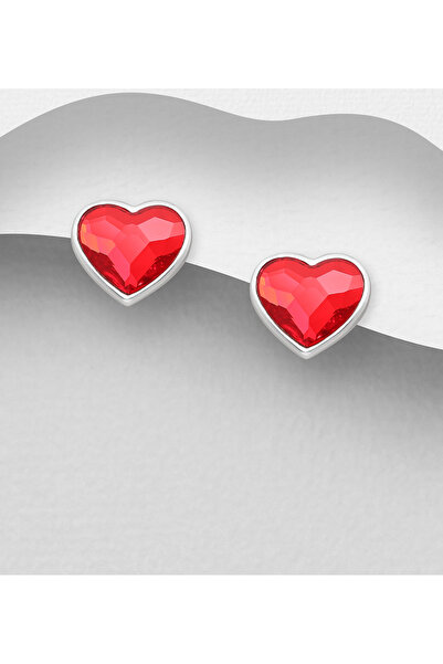 OEM Heart Light Siam Earrings