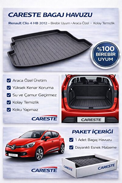 CarEste RENAULT CLİO 4 2012-2018 MODELLER ARASI BAGAJ HAVUZU