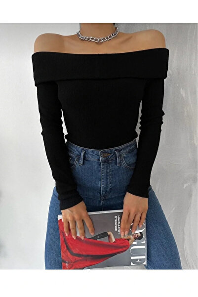 BİGÜMEX Γυναικεία μπλούζα καμιζόλ με γιακά Madonna