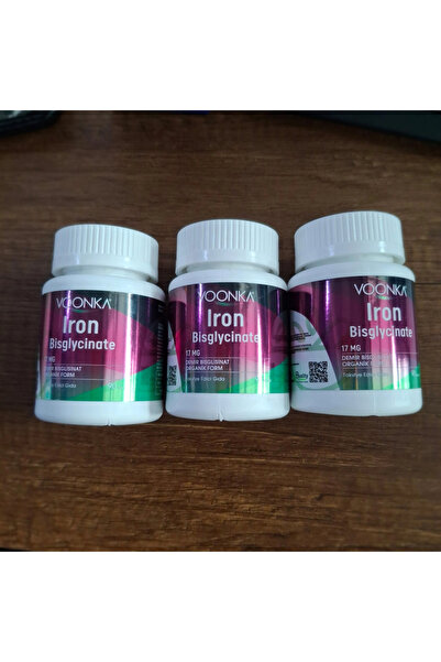 Voonka Iron Bisglycinate 90 Tablet Demir Yükleme Paketİ 3'lü Kofre