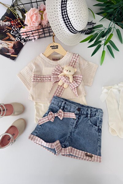 Minigimin Cicileri Σετ 3 τεμαχίων για κορίτσια με λεπτομέρεια αρκουδάκι και τ...