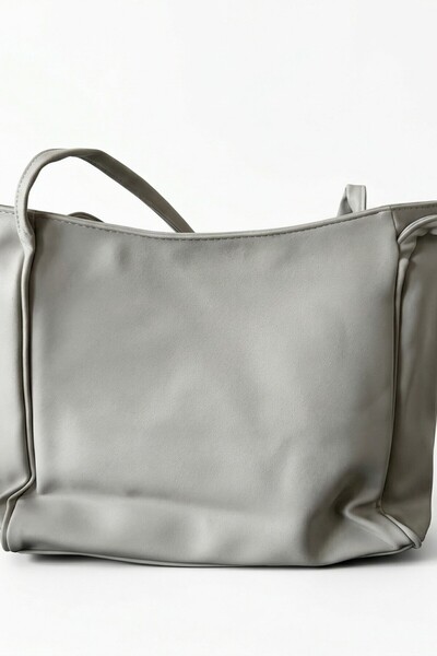 VELLABAGS Women's Gray Tote Bag – Large Volume, Minimalist and Stylish Everyd...