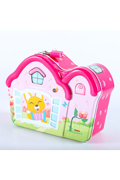 Livava Μεταλλικός κουμπαράς με φιγούρα μικροσκοπικού σπιτιού - Παιδικό κουτί ...