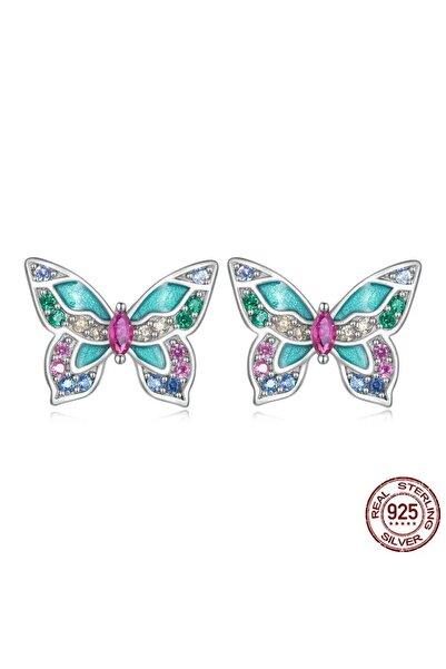 OEM Cercei Rainbow Butterfly Argint 925