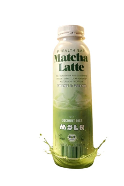 Health Bar Latte Matcha Organic cu Orez și Nucă de Cocos, 330ml