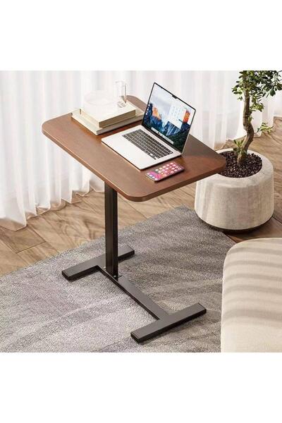 Tradeo Adjustable Height C-Shaped Laptop Table – Portable Mobile Standing Des...