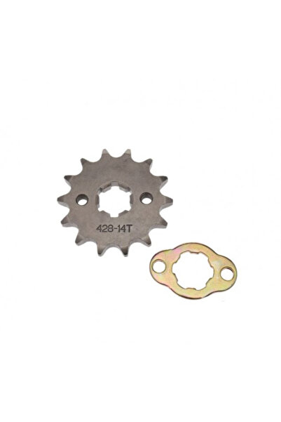 WMX Pinion fata transmisie si siguranta 14 dinti, pas 428, Yamaha YBR 125