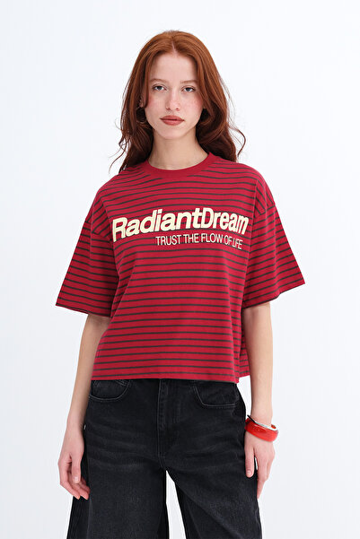 Addax تي شيرت مخطط P10683