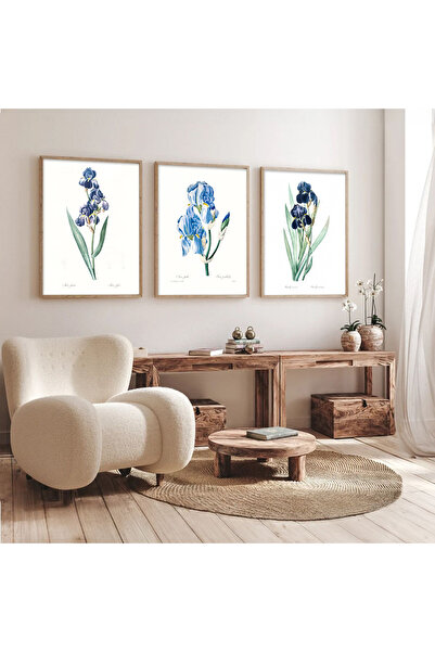 Dekorsiahome Σετ Τραπεζαρίας Κουζίνας Σαλονιού 3 τεμαχίων με Ξύλινο Πλαίσιο S...