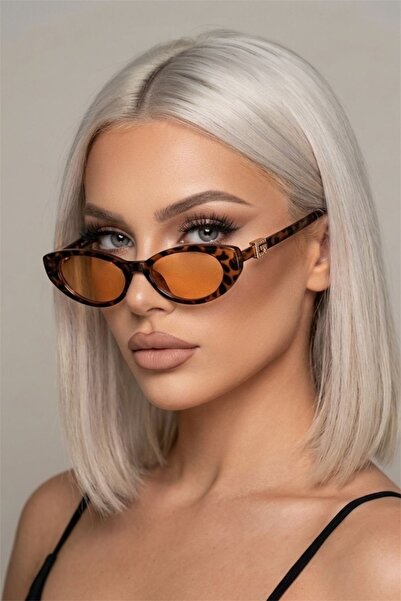 Zzla نظارة شمسية نسائية من موناكو جي ليوبارد أورانج