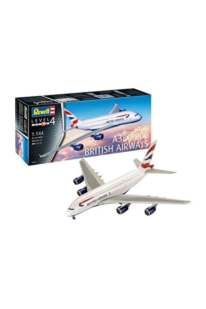 REVELL Model de avion Airbus A380-800 British Airways, scară 1:144, KIT