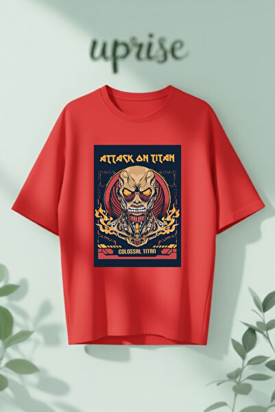 Vordevia Επιτυπωμένο βαμβακερό μπλουζάκι υπερμεγέθους σχεδίου  "Επίθεση στον ...