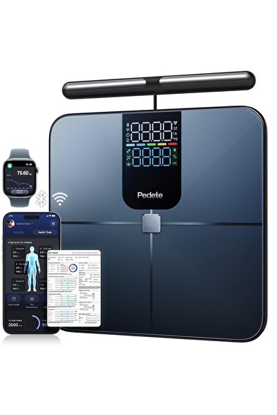 pedete Έξυπνη ζυγαριά σώματος 8 ηλεκτροδίων με λαβές, επαγγελματική ανάλυση 4...