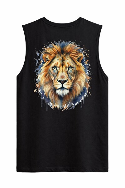 Rabona Fashion Savage King – Hanorac / Tricou / Maiou cu imprimeu cu leu în s...