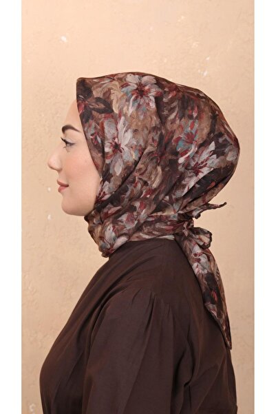 locella Soft Pamuk Eşarp Koyu Kahve