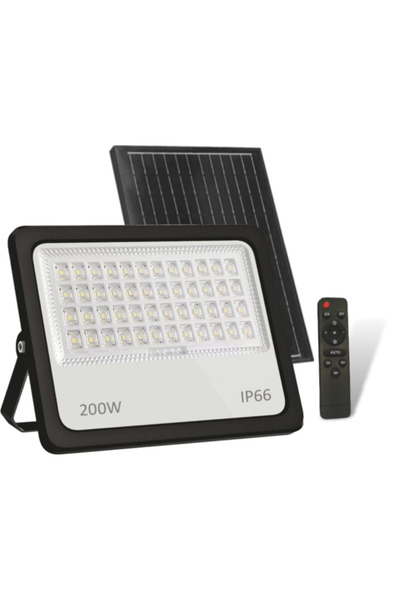 Cata CT 4649 Kumandalı 200W Solar Led Projektör 6400K Beyaz Işık