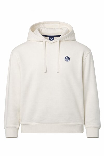 North Sails Hanorac Off‑White cu Glugă, 100% Bumbac, Made in Egypt