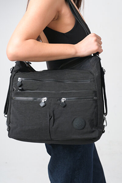 Solo Bag Women's Multi-Compartment Waterproof Crinkle Casual Backpack Crossbo...