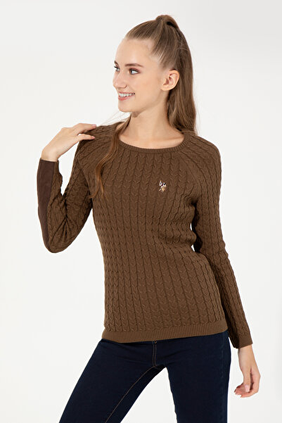 U.S. Polo Assn. Women's Coconut Basic Sweater 50255659-Vr153