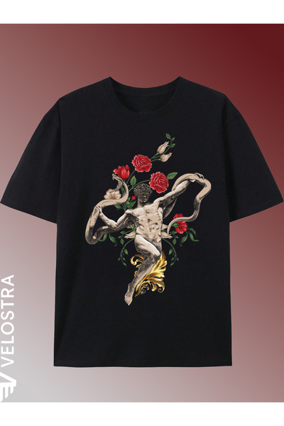 Velostra Unisex Women's Men's Artistic Sculpture Printed Oversize Comfortable...