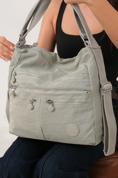 Solo Bag Women's Multi-Compartment Waterproof Crinkle Casual Backpack Crossbo...