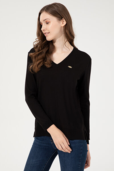 U.S. Polo Assn. Women's Black Basic Sweater 50251912-Vr046