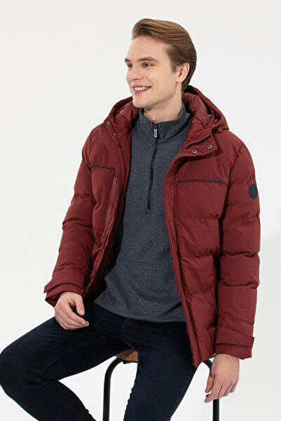 U.S. Polo Assn. Men's Cherry Coat 50253587-Vr223