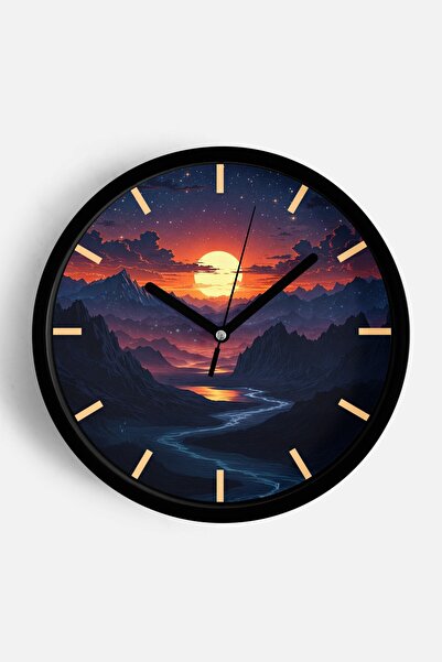 JHAAR Αφηρημένο - Μποέμ - Φύση - Μοντέρνο ρολόι τοίχου με θέα στη θάλασσα - 2...