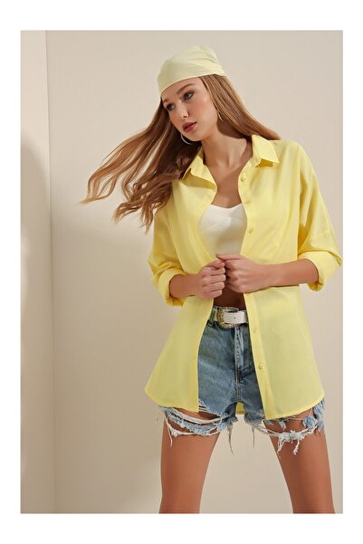 Get Crazy Women's Oversize Long Basic Shirt