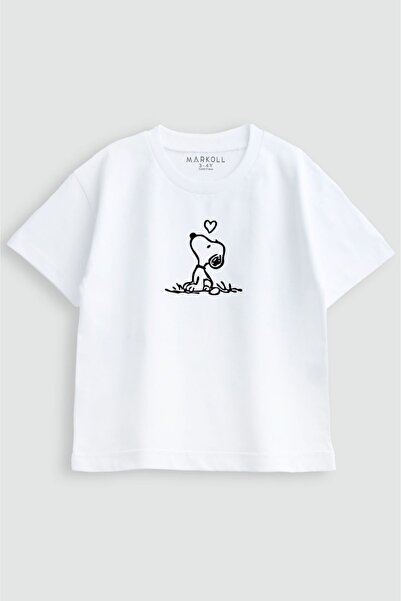 MARKOLL Girl's Dog Printed T-Shirt 100% Cotton Short Sleeve Summer Wear (1-5 ...