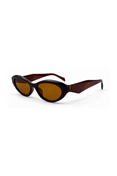 Toz Vintage Sephira Brown Transparent Frame Amber Glass Vintage Retro Sunglasses