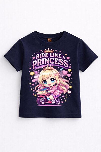 Rabona Fashion Mini Rebel Queen – Tricou drăguț pentru fete, cu detaliu crani...