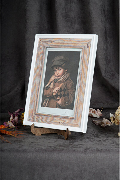 10x15 Modern Ahşap Görünümlü Fotoğraf Çerçevesi ( Fotoğraf Bizden).