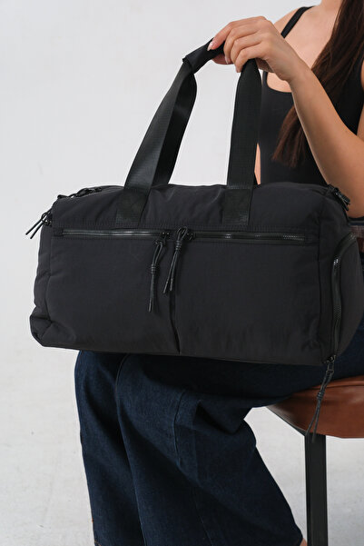 Solo Bag Women's Black Multi-Compartment Waterproof Crinkle Casual Crossbody ...