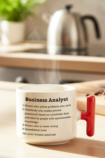 giftkonsept Business Analyst Dictionary Meaning Printed Fun Gift Colorful T-H...