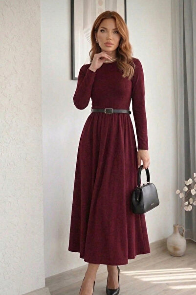 QBZ ΦΟΡΕΜΑ ΜΕ ΖΩΝΗ ΚΑΙ ΚΑΜΠΑΝΑΣΑΙΟ ΤΕΛΕΙΩΜΑ ΣΕ ΧΡΩΜΑ ΜΠΟΡΝΤΟ