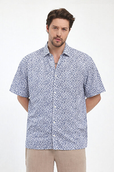Heaven Ephesus Men's Shirt- Voile Patterned Shirt-4100