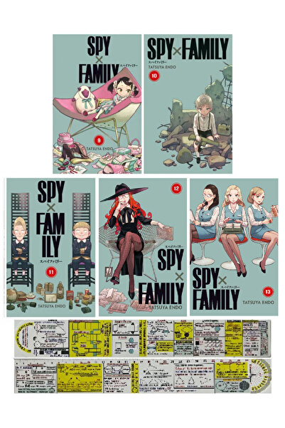 Gerekli Şeyler Yayıncılık Spy x Family 9-10-11-12-13. Ciltler Manga Seti + Öz...