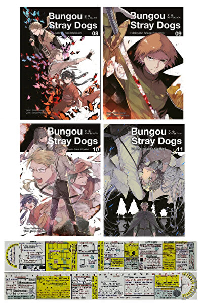 Gerekli Şeyler Yayıncılık Bungou Stray Dogs 8-9-10-11. Ciltler Manga Seti + Ö...
