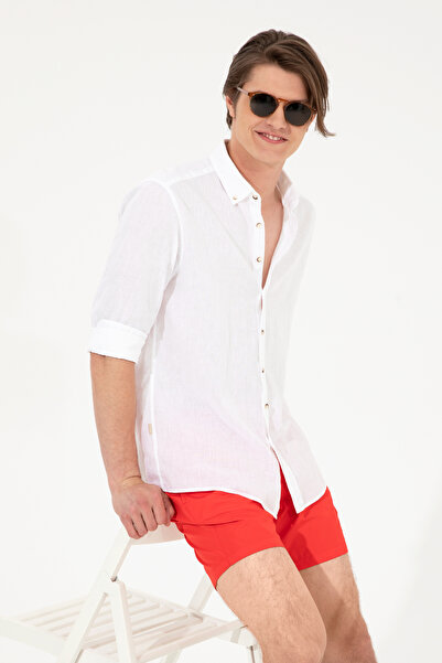 U.S. Polo Assn. Men's Red Swim Shorts 50245363-Vr213