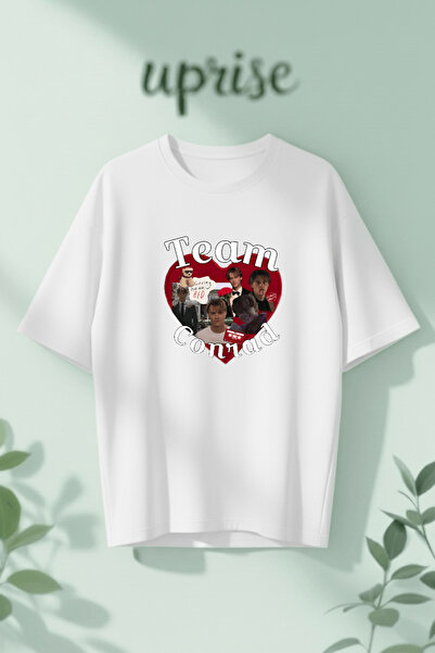 Vordevia Μπλουζάκι Team Conrad με στάμπα από βαμβάκι σε oversized γραμμή