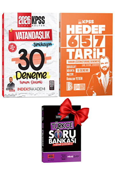 İndeks Akademi Emrah Vahap Özkaraca 2026 KPSS Vatandaşlık Deneme+Benim Hocam ...