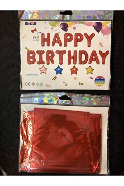 OEM Happy Birthday Red Foil Balloons